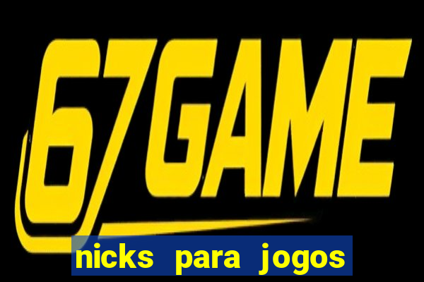 nicks para jogos de tiro